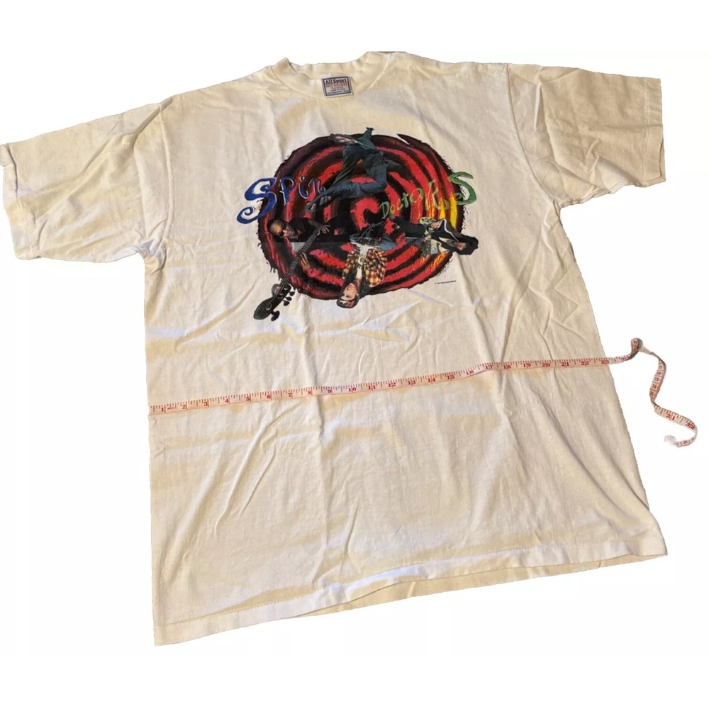 Vintage! Rare! 90s SPIN DOCTORS PRINT T-Shirt XL rock concert single stitch 1994